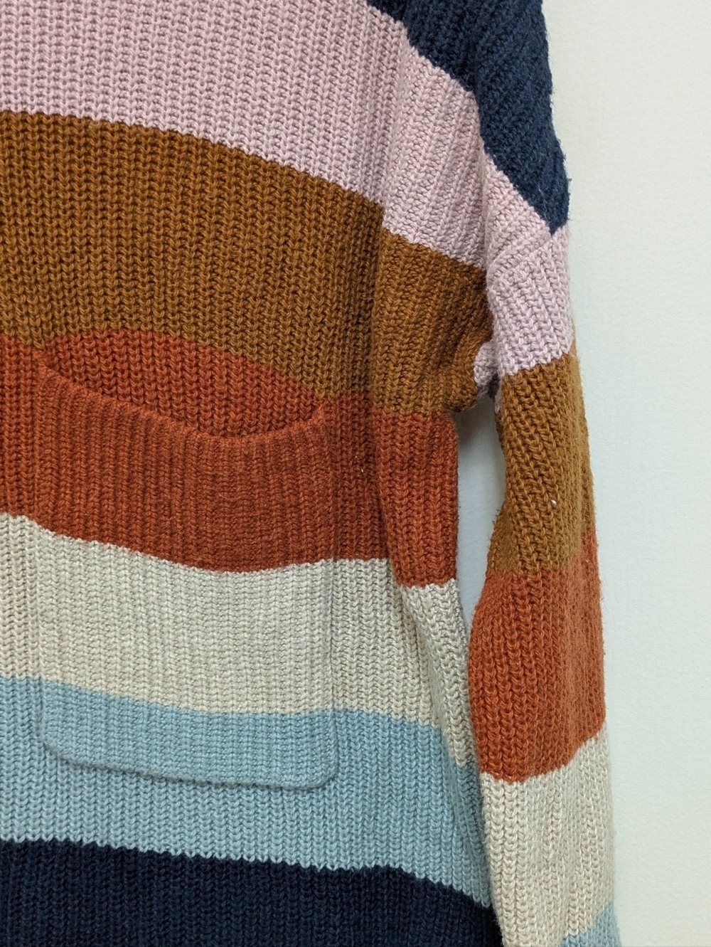 Madewell Rainbow Stripe Thompson Color Block Pullover Preppy Sweater XS - Picture 6 of 10